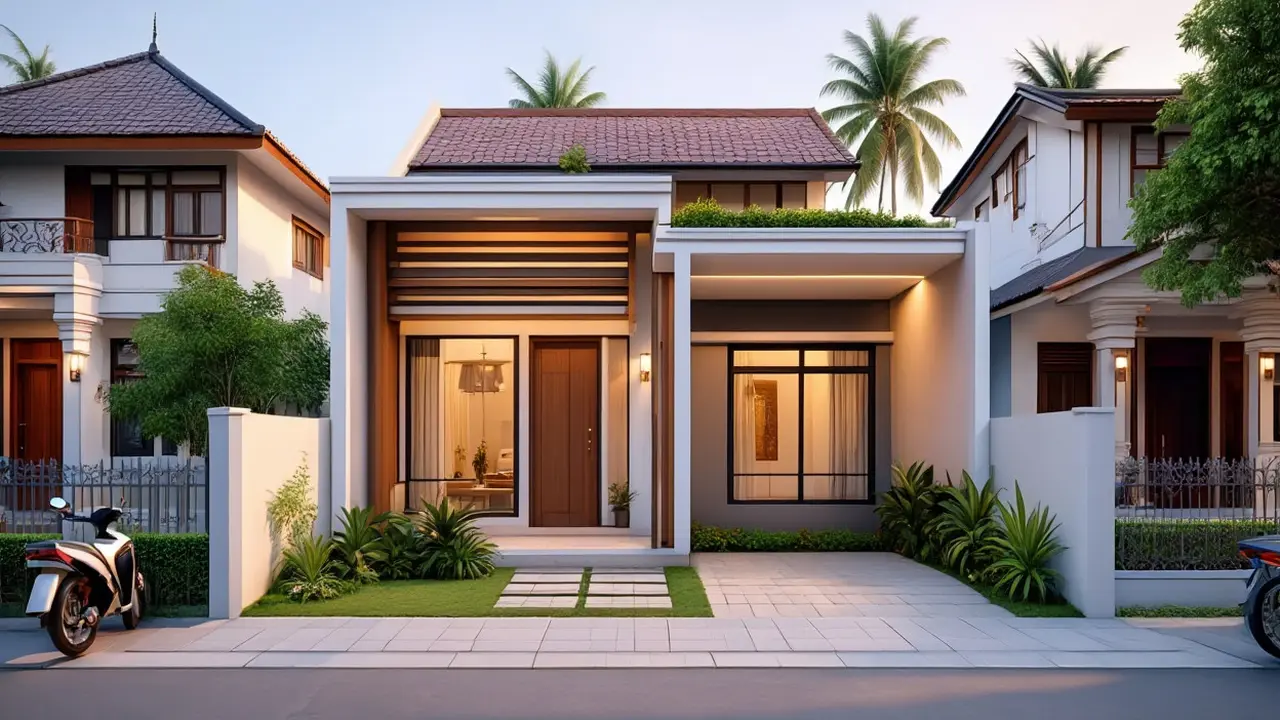Trik Mendesain Rumah 5x7 Meter di Perkotaan/ Ilustrasi AI