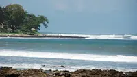 Pantai Rancabuaya, Garut selatan. (Liputan6.com/Jayadi Supriadin)