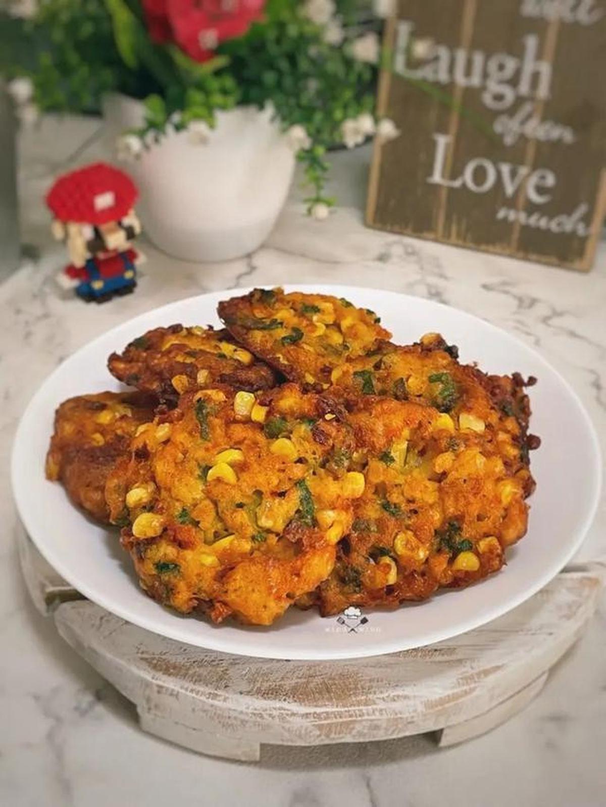 Resep perkedel jagung bumbu rempah.