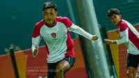 Kapten Timnas Indonesia U-20, Dony Tri Pamungkas menjalani latihan intensif jelang laga perdana Piala Asia U-20 2025 melawan Iran pada Kamis (13/2/2025). (Dok. Timnas Indonesia).