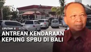 Antrean Kendaraan Kepung SPBU di Bali