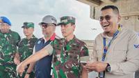 Panglima Kodam II/Sriwijaya Mayjen TNI Ujang Darwis saat meninjau jalur mudik Lebaran 2026. (Antara)