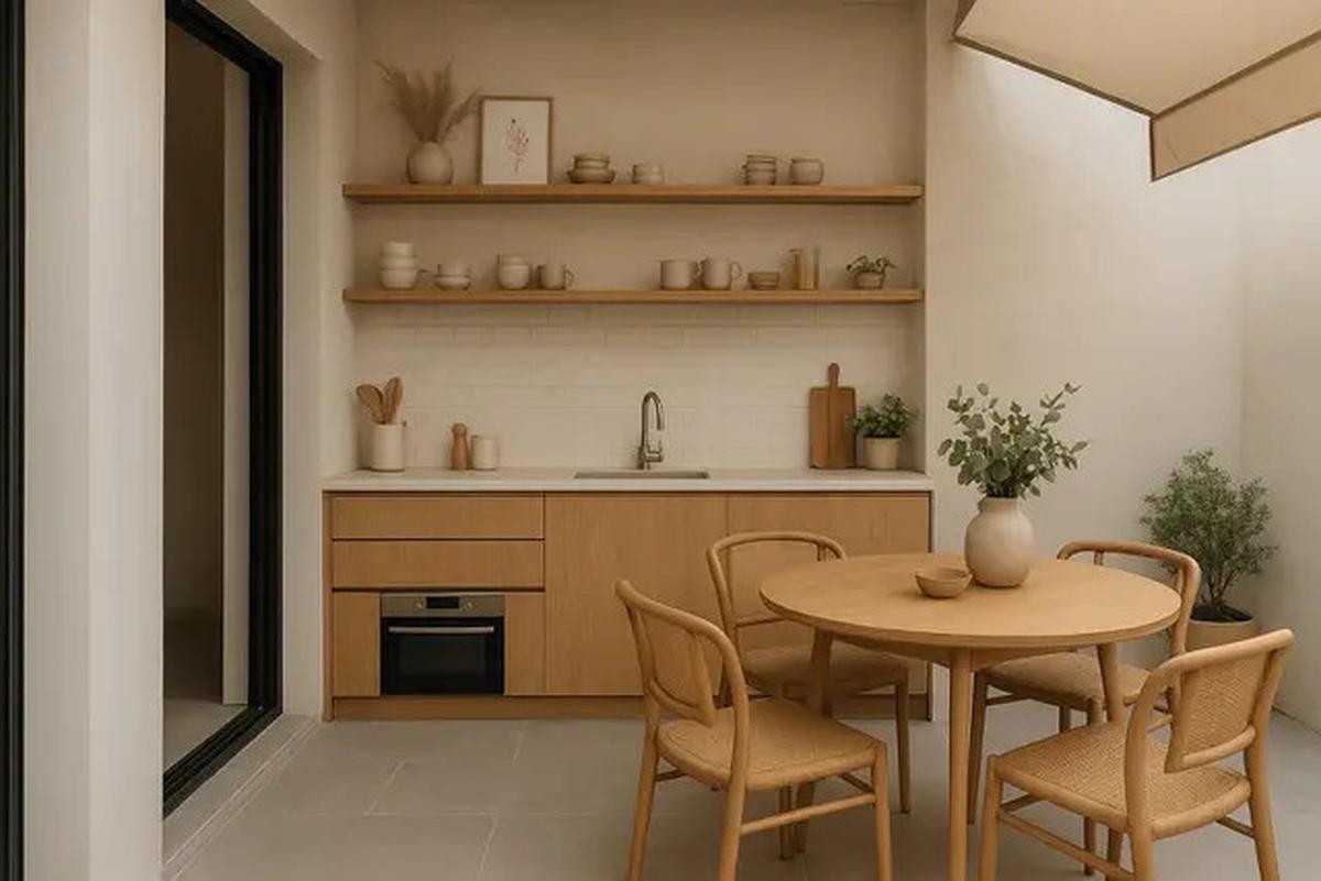 7 Model Dapur dan Ruang Makan 2025 yang Cocok untuk Rumah Gang