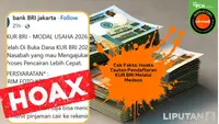 Cek Fakta: Hoaks Pendaftaran KUR Bank BRI Melalui Medsos