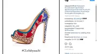 Suka Film India? Intip kolaborasi seru desainer sepatu Christian Louboutin dengan Perancang busana dari Bollywood. (Foto: Instagram @sabyasachiofficial)