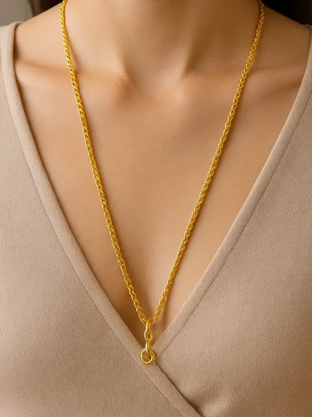 Model Kalung Emas Panjang (Foto: ChatGPT)