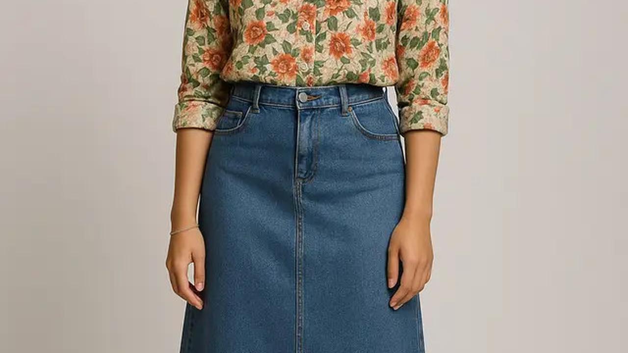 7 Referensi Outfit Rok Jeans Hijab yang Timeless, Tampil Trendy Sepanjang Masa