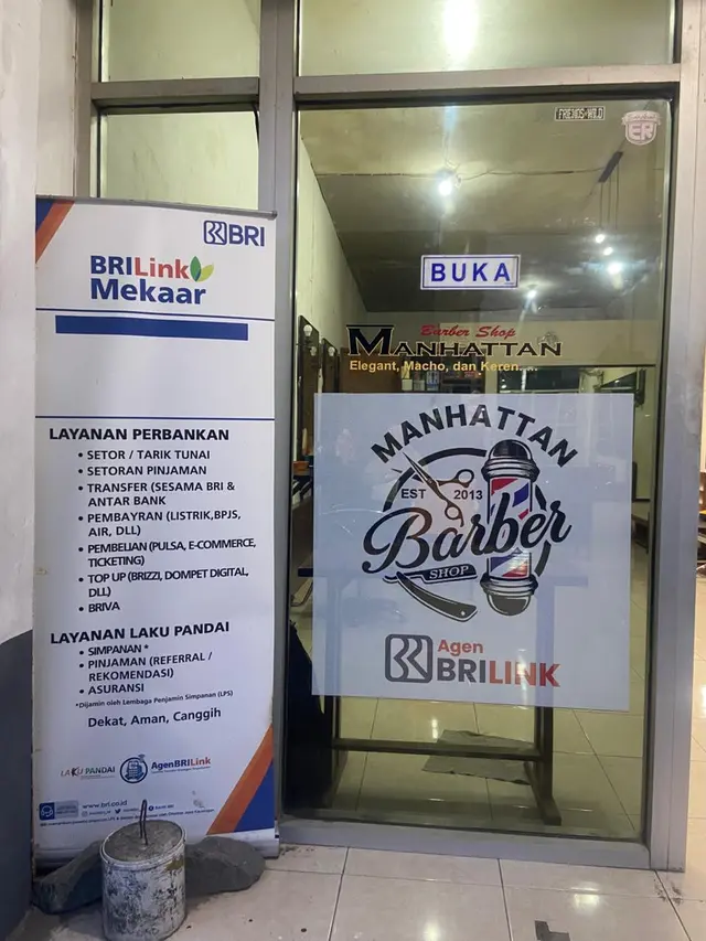 Barbershop Manhattan Kini Jadi Agen BRILink Andalan Ibu-Ibu di Yogyakarta