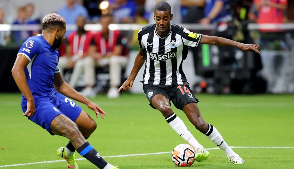 Namun Chelsea dan Newcastle United tak mampu mencetak gol tambahan hingga pertandingan babak kedua berakhir. Skor 1-1 menjadi hasil akhir pertandingan ini. (Kevin C. Cox/Getty Images for Premier League/AFP)