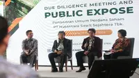 Penawaran umum perdana saham PT Nusantara Sawit Sejahtera Tbk, Jumat, 17 Februari 2023. (Foto: Istimewa)&nbsp;