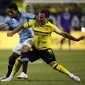 Mario Gotze (kanan) mencetak gol kemenangan buat Dortmund di International Champions Cup (ICC) (AP Photo/Annie Rice)