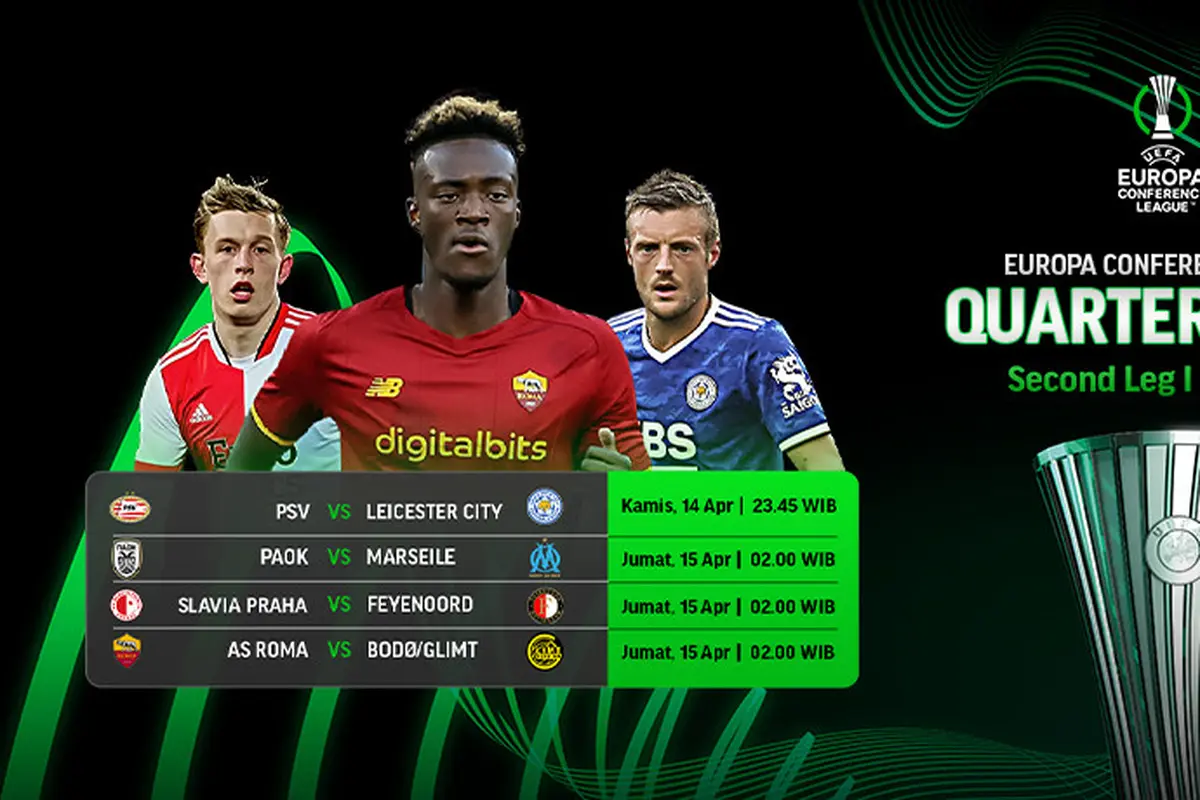 Jadwal Lengkap dan Siaran Langsung UECL Quaterfinal Leg 2 di Vidio