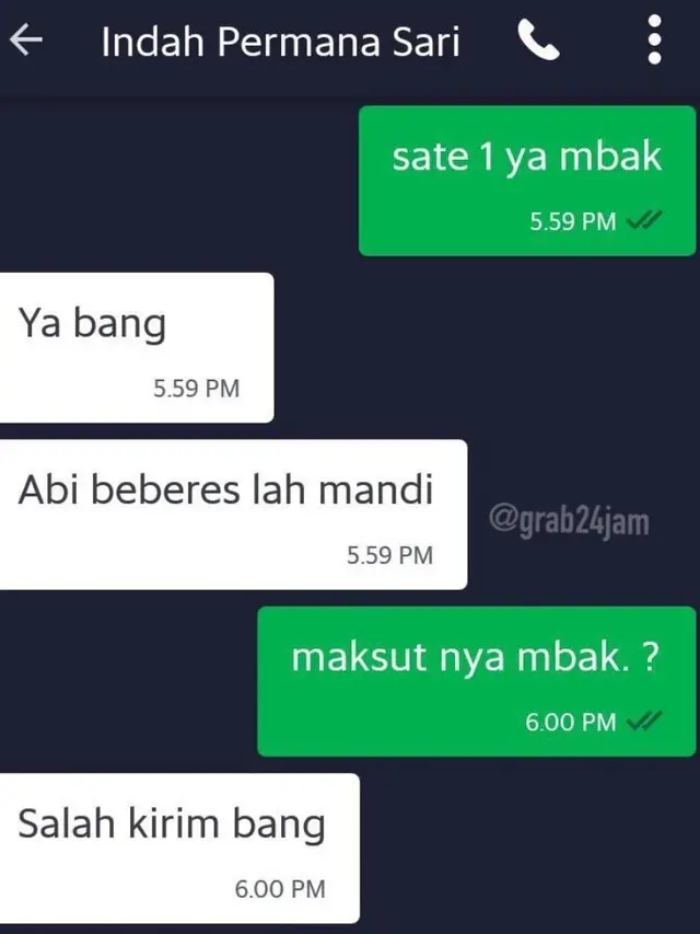 7 Chat Kocak Saat Driver Ojol dan Penumpang Salah Kirim