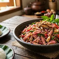 Cara Membuat Tumis Kecombrang Teri (AI Generated)