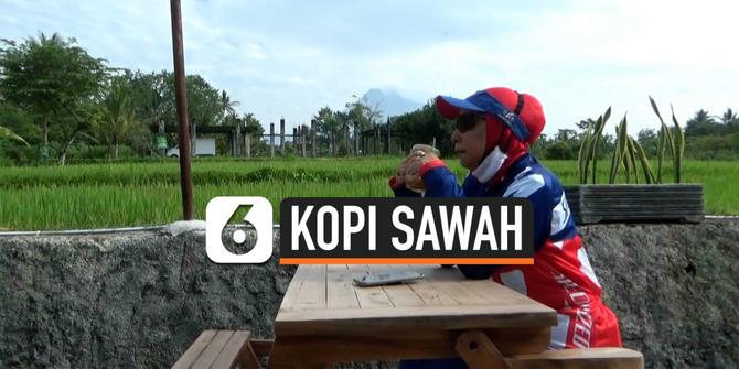 VIDEO: Menikmati Keindahan Merapi dari Kedai Kopi Sawah