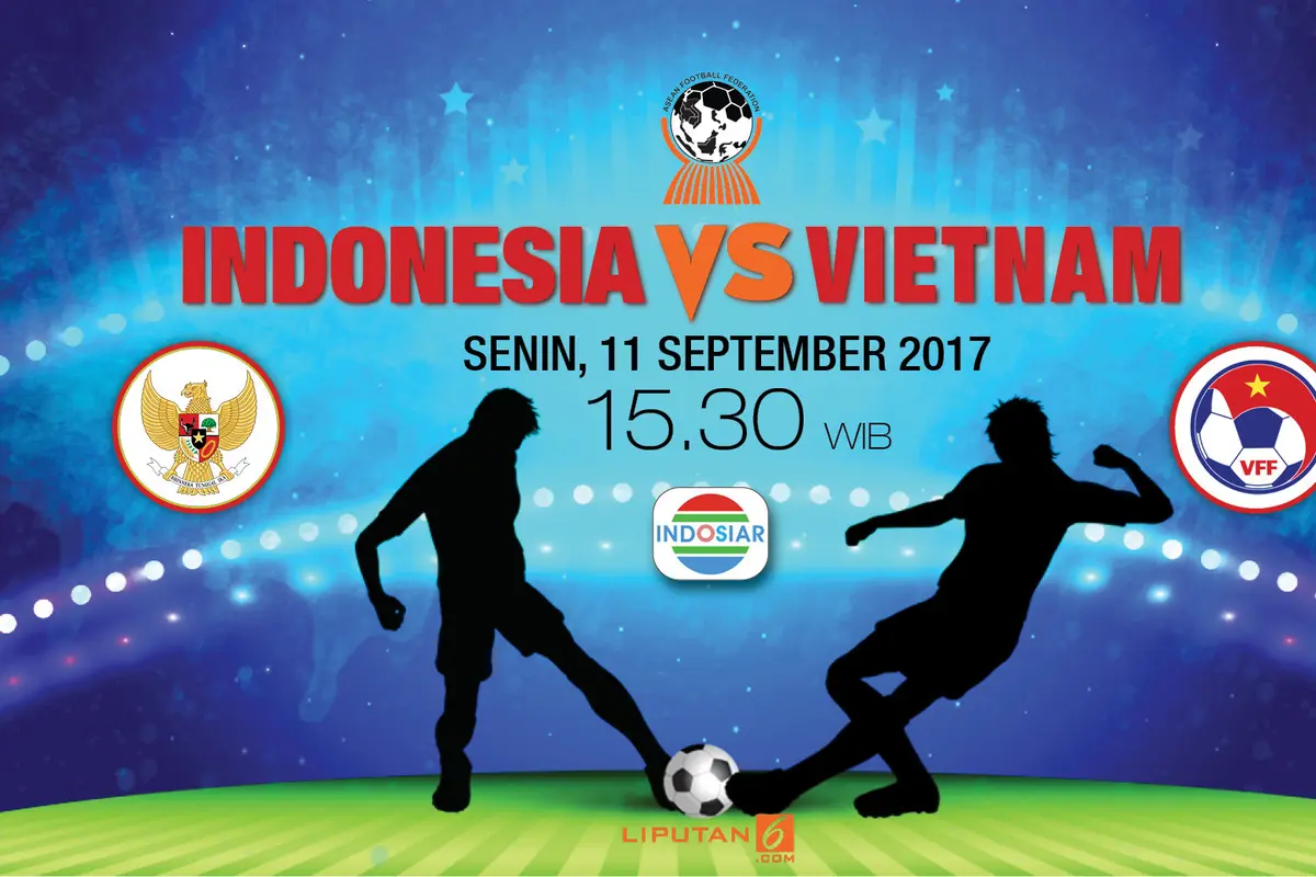 Banner Piala AFF U-18 Indonesia vs Vietnam