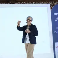 Didiet Maulana secara resmi, hari ini, Kamis (18/1/2024), tepat di hari ulang tahunnya, memperkenalkan platform yang diberi nama Jadi Gini Belajar Bersama (JGBB). Foto: Document FIMELA/Adrian Putra.