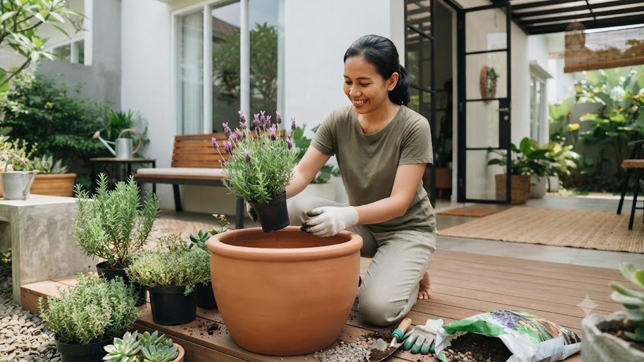 Tanaman Beraroma yang Kurang Disukai Kucing (AI Generated)