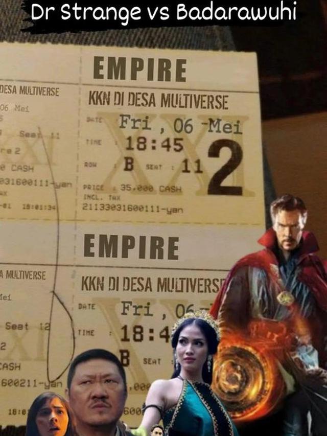 6 Editan Poster KKN di Desa Penari Kolaborasi Dr. Strange 2 ala Netizen, Kocak