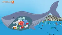 Banner Infografis Indonesia Sumbang Sampah Plastik Terbesar Kedua Sejagat. (Liputan6.com/Triyasni)