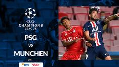 Berita motion grafis statistik final Liga Champions 2019-2020, PSG vs Bayern Munchen pada Senin (24/8/2020).