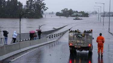 Penampakan Banjir yang Melanda Sydney