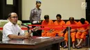 Direktur Tindak Pidana Narkoba Bareskrim Polri Brigjen Pol Eko Daniyanto memberikan keterangan pers terkait penyelundupan sabu seberat 1,6 ton di Jakarta Timur, Selasa (27/2). Sabu tersebut terbagi dalam 1.448 bungkus. (Liputan6.com/Immanuel Antonius)