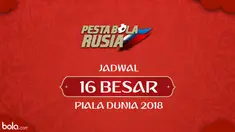 Laga 16 besar Piala Dunia 2018 akan digelar mulai Sabtu, 30 Juni 2018. Duel juara Grup C, Prancis, menghadapi runner up Grup D, Argentina, akan menandai perjuangan tim-tim untuk meraih tiket ke perempat final.