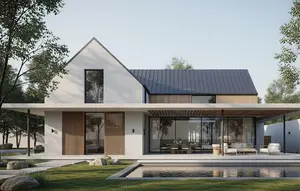 7 Model Rumah Minimalis dengan Atap Kombinasi Pelana dan Kanopi Modern