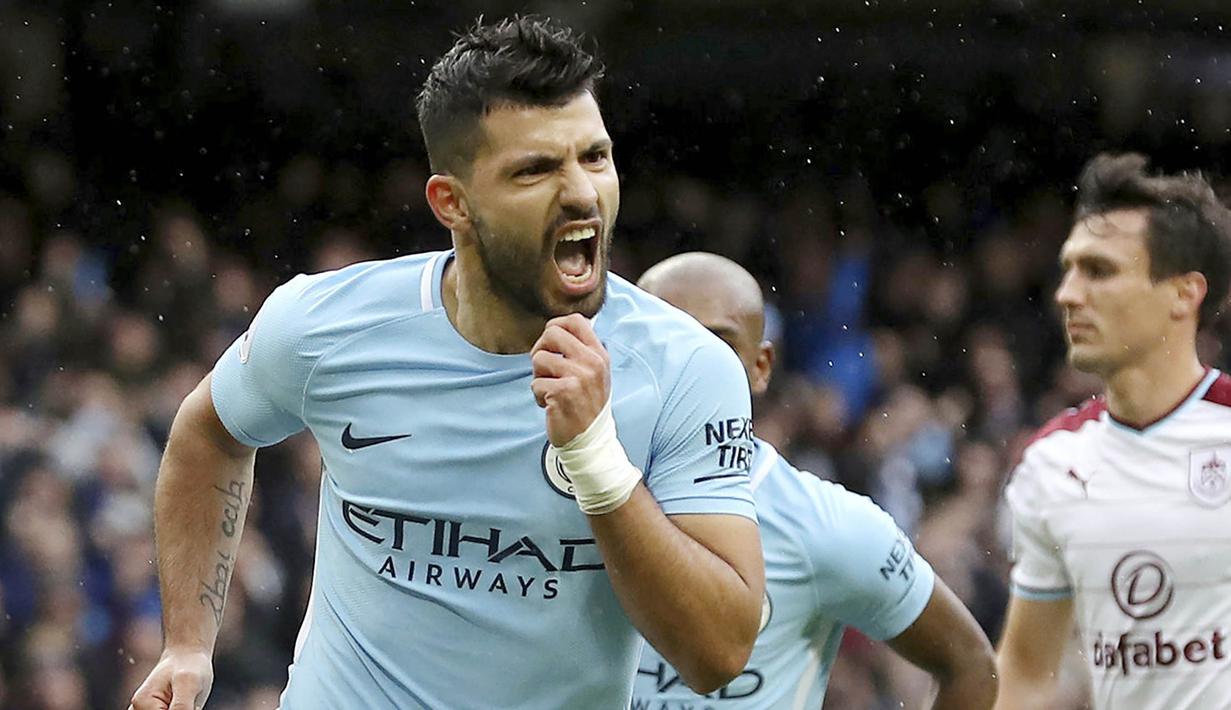 2. Sergio Aguero (Manchester City) - 7 Gol (1 Penalti). (AP/Martin Rickett)