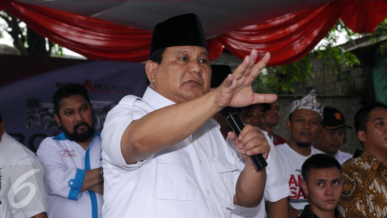 20170131-Ketua Umum Partai Gerindra, Prabowo Subiant.
