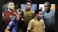 Marko Simic, Andik Vermansah, Zah Rahan, Evan Dimas dan Kushedya Hari Yudo. (Bola.com/Dody Iryawan)