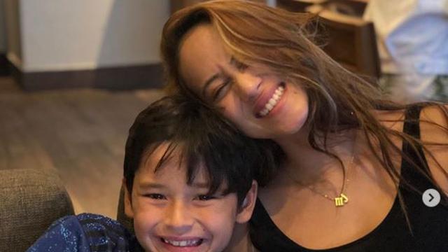 Akrabnya Kekasih Mike Lewis dengan Kenzou (Foto: Instagram/@mike_lewis)