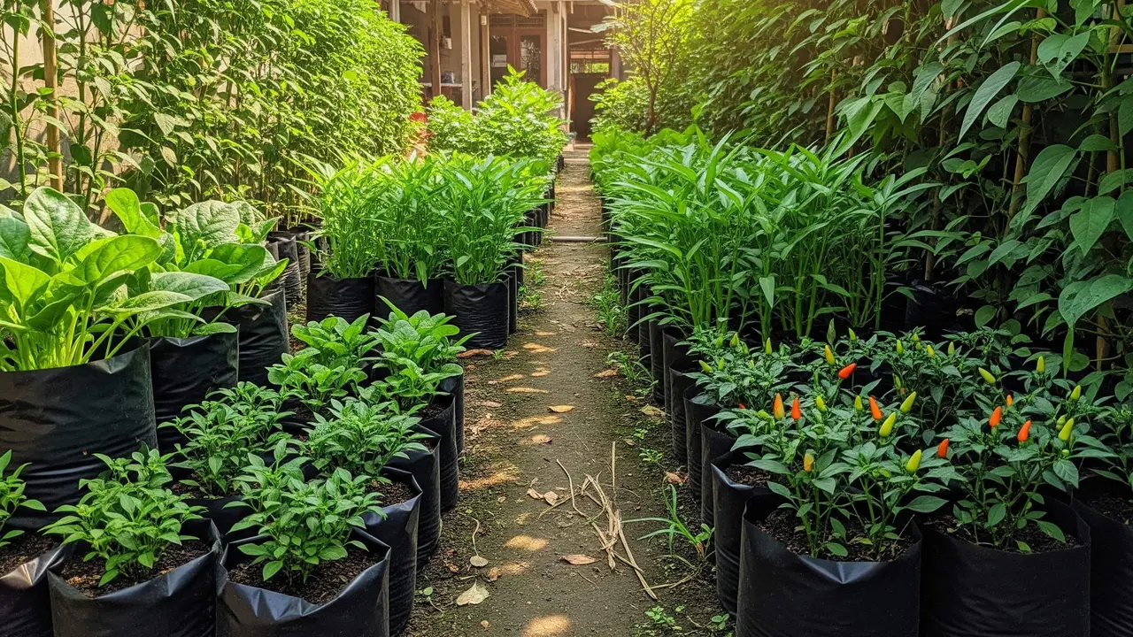 Desain Kebun Rumah di Gang Sempit Tapi Tetap Hijau