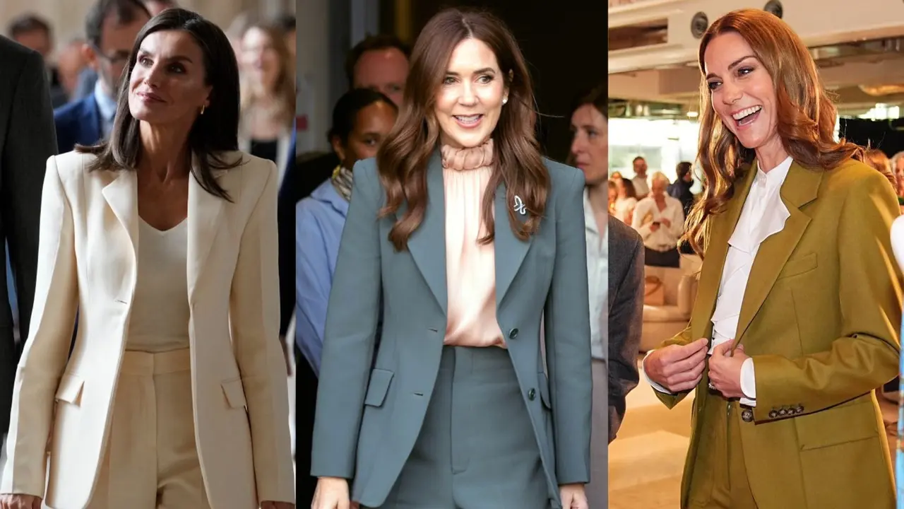 5 Gaya Setelan Jas ala Wanita Anggota Kerajaan, Kate Middleton hingga Ratu Macima dari Belanda