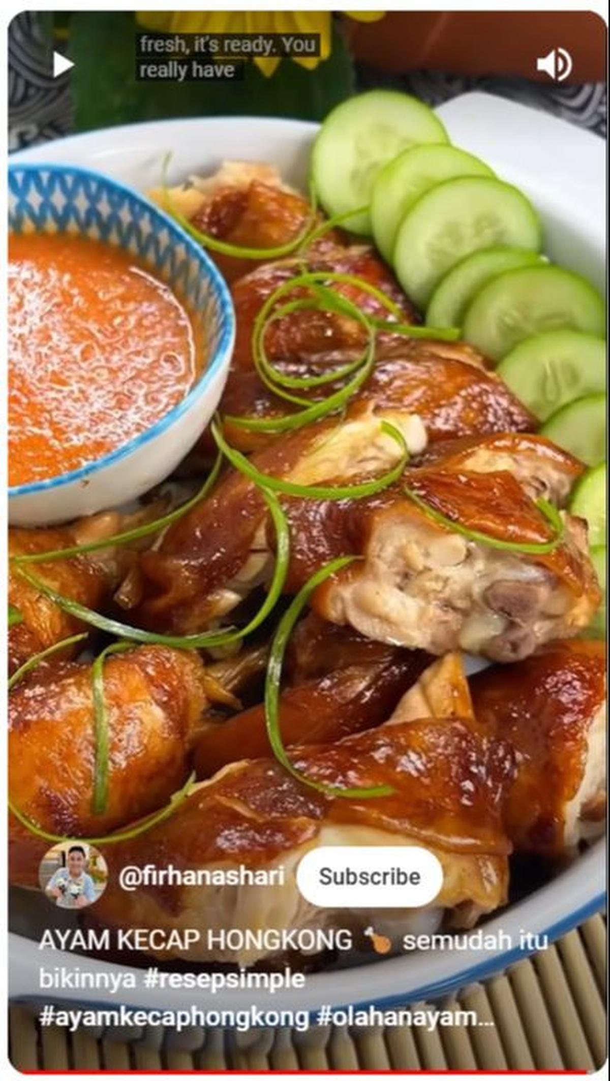 5. Ayam Kecap Hongkong