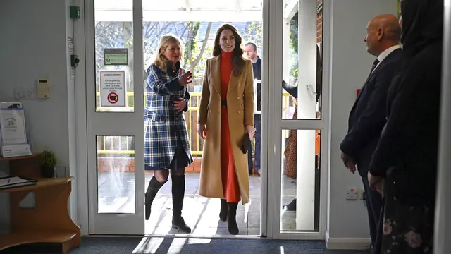 Kate Middleton. (Justin Tallis/Pool Photo via AP)
