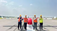 Drone Kargo Listrik Perdana Mengudara di Bandara Kertajati