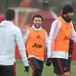 Giuseppe Rossi saat ikut latihan bersama MU. (Twitter MU)