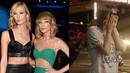 Meski Karlie Kloss mengatakan masih berteman dengan Taylor Swift, namun TayTay tak memasukan namanya di baju yang di video klip "LWYMMD". (Getty/BigMachine/Cosmopolutan)