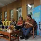 Ketua Pengurus Yayasan Sekolah Aloysius Bandung, Sherly Iliana (tengah) saat memberikan keterangan kepada pers