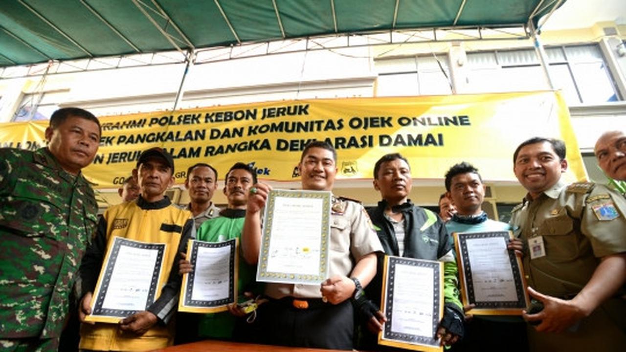 Ojek online dan pangkalan resmi berdamai