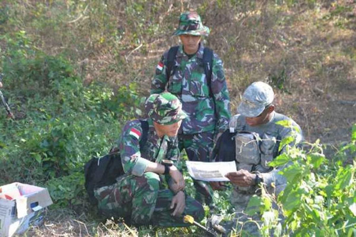 Aksi prajurit Kostrad dan US Army latihan bareng di Sukabumi