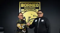Borneo FC perkenalkan Chandra Kurniawan sebagai stakeholder baru. (Borneo FC).