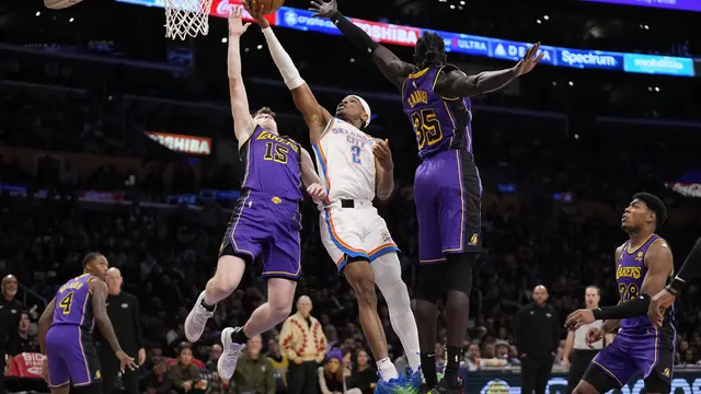 Duel seru NBA antara Lakers melawan Thunder