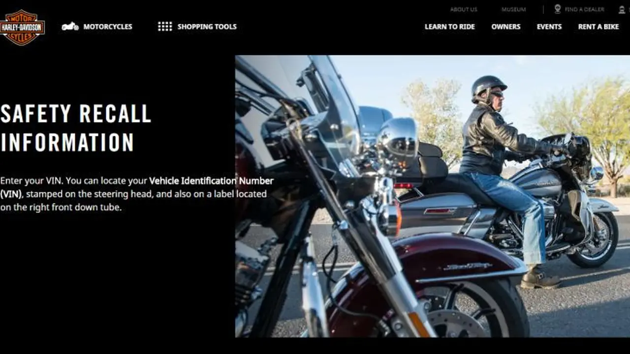 Harley Davidson melakukan recall