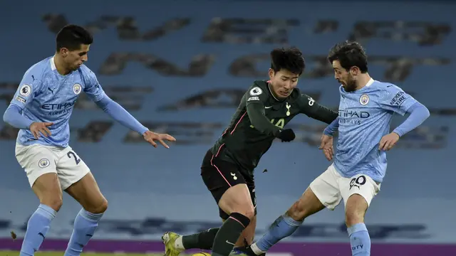 Man City Bungkam Tottenham 3-0 di Etihad