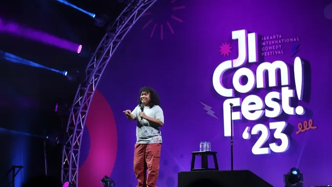 Marshel Widianto ramaikan Jicomfest di hari pertama pada 15 Januari 2023