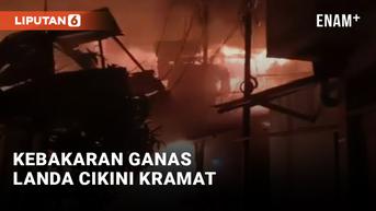 VIDEO: Kebakaran Landa Puluhan Rumah dan Kios di Cikini
