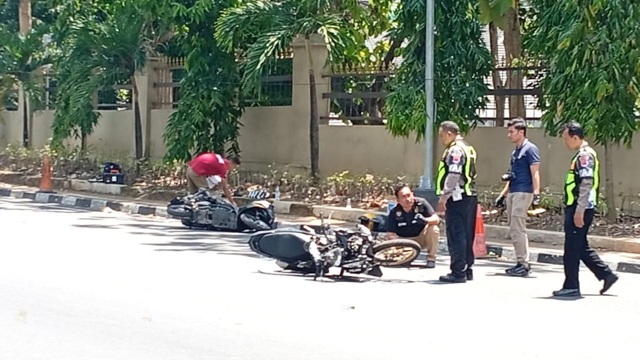 Polisi Olah TKP Kecelakaan Maut Mahasiswa Unnes Iko Juliant Junior di Semarang